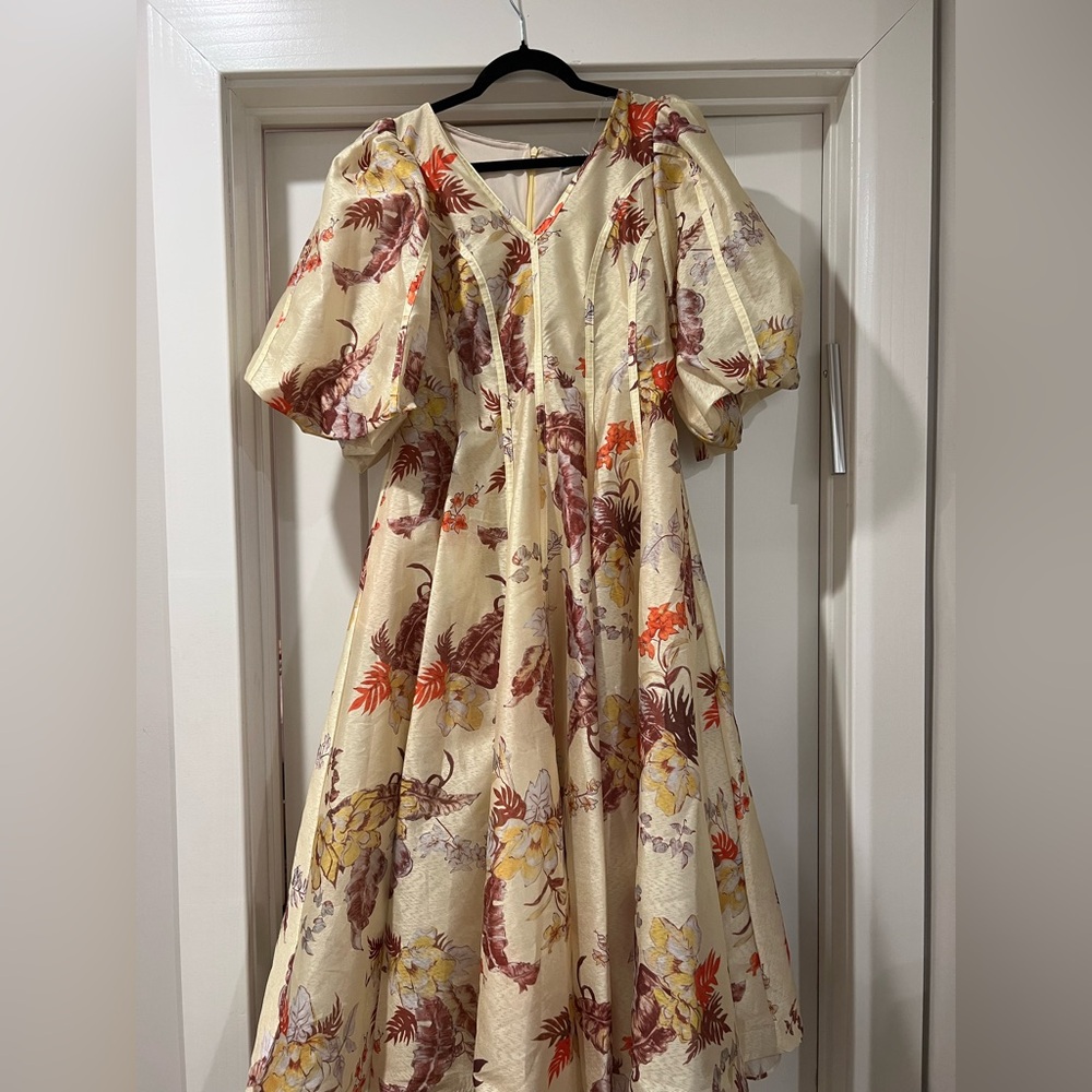 Floral Puff Sleeve Dress